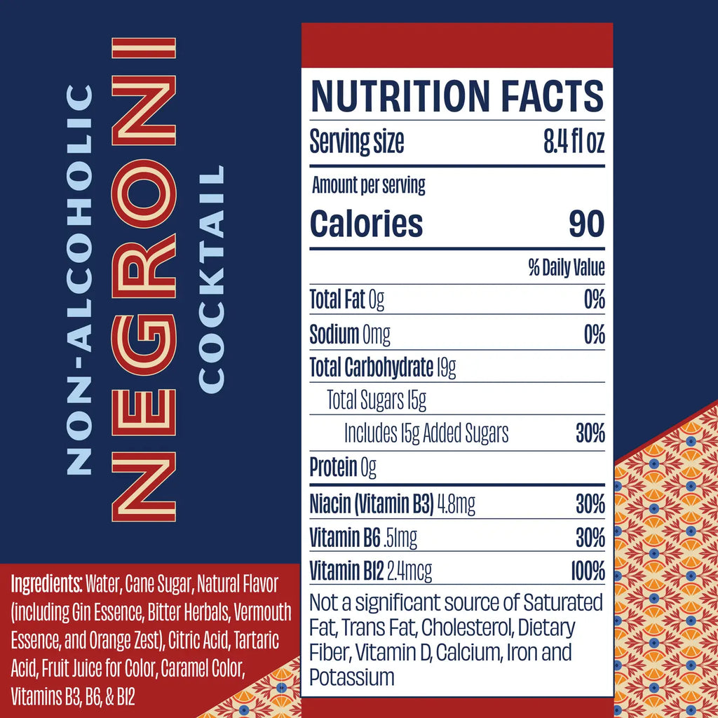 Free Spirits Negroni (4-Pack) | Non-Alcoholic Cocktail