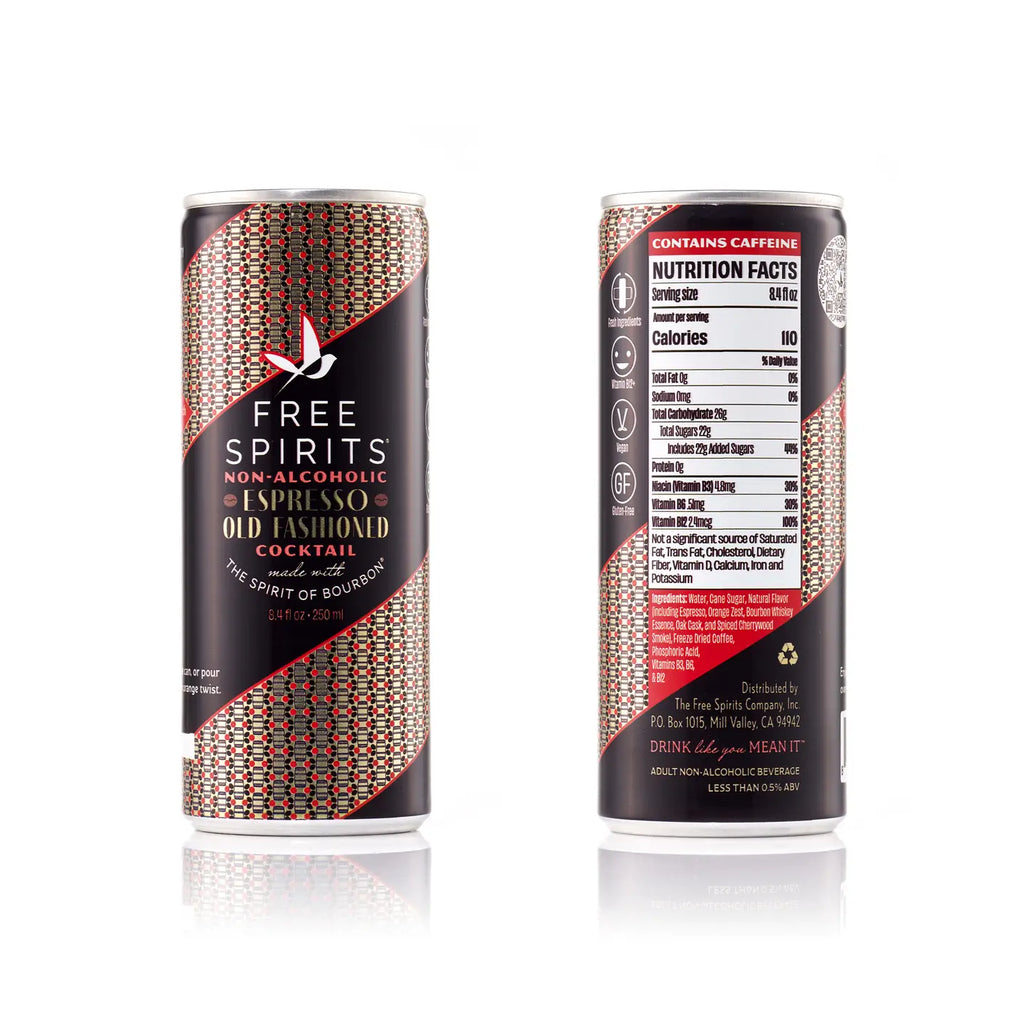 Free Spirits Espresso Old Fashioned (4-Pack) | Na Cocktail